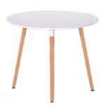 Стіл обідній СІРІУС (Китай) MDF (D=80cm), білий