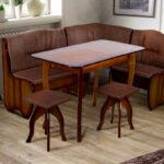 Комплект Канзас (куток+стіл+2 таб) горіх