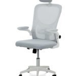 Стілець офісний Тонус, світло-сірий/білий