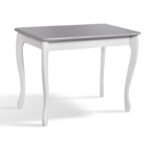 Стіл обідній СМАРТ 1000*600, БУК білий/сірий---