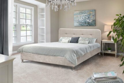 Ліжко Домініка 1600*2000 Аляска 23 беж