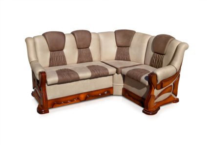 М"який куток Каприз 175*130 (Beige+Brown) горіх