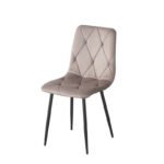 Стілець Меморі, чорний/ велюр бежевий
