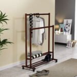 Плечики Спліт підлогові подвійні, горіх