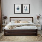 Ліжко Еріка1800*2000 горіх темний Аляска 01 беж