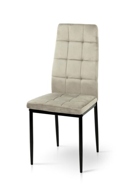 Стілець Айс, чорний/велюр пісочний