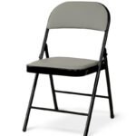 Стілець розкладний Лайк, чорний/сірий