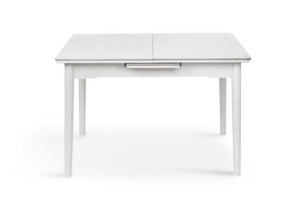 Стіл Нептун 110/140*75 білий/керам мармур