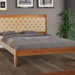 Ліжко Монтана 1600*2000 горіх,(104) беатрис 03