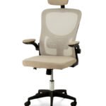 Стілець офісний Тонус, бежевий/чорний