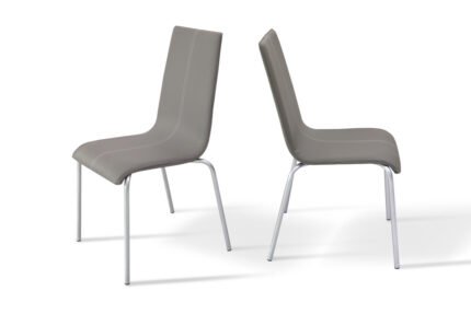 Стілець обідній Келлі зі строчкою, (сірий)---