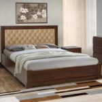 Ліжко Арізона ПМ 1600*2000,горіх(104) ,беат 03