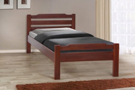 Ліжко Ольга 1200*2000, вільха/каштан