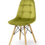 Стілець ДЖАСТІН, велюр оливковий