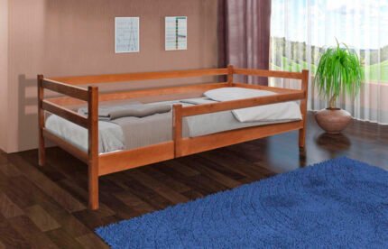 Ліжко Соня з огорожою 900*1900, горіх темний