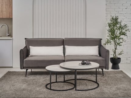 Комплект журнальних столів CT-35 Лоренза каса вайт + чорний