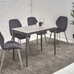 Обідній керамічний стіл TM-110 ребекка грей + сірий