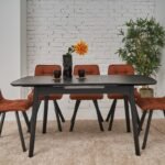 Керамічний стіл  TM-76 чорний онікс + чорний