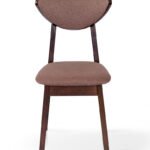 Стілець ОСТІН м'який, білий/сіра тканина