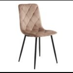 Стілець N-41 капучино велюр + чорний