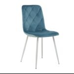 Стілець N-41 блакитний топаз велюр + білий