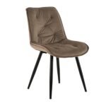 Стілець M-48 капучино велюр + чорний