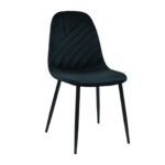 Стілець N-170 чорний велюр + чорний
