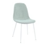 Стілець N-160 м'ятний букле + білий