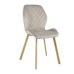 Стілець N-54 капучино велюр + дуб