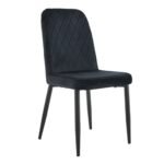 Стілець N-44 чорний велюр + чорний