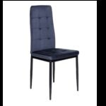 Стілець N-66-2 індіго велюр + чорний