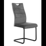 Стілець S-121 сірий велюр + чорний