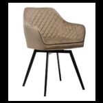 Стілець поворотний R-63 капучино + чорний