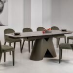 Керамічний стіл Паріс TML-997 айрон бронз + коричневий