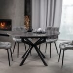 Керамічний стіл Офелія TML-1250 спайдер грей +  чорний