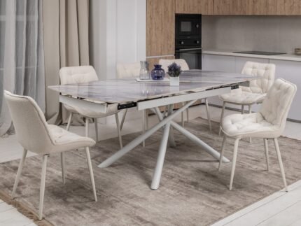 Керамічний стіл Піно TML-1200-1 айсберг + білий