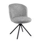 Стілець поворотний R-160 графітовий твід + чорний