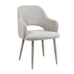 Стілець M-234 натуральний льон + капучино