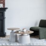 Комплект журнальних столів CT-50 Ютта дуб + білий