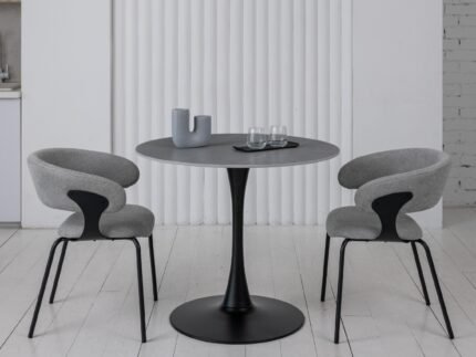 Стіл обідній T-325 айс грей + чорний
