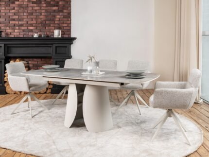 Керамічний стіл Лунаріо TML-1321 лафаєт + айворі