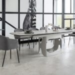 Керамічний стіл Арно TML-1310 сілвер рівер + айворі