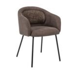 Стілець M-242 шоколадний + чорний