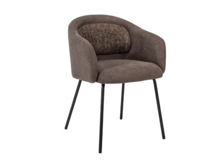 Стілець M-242 шоколадний + чорний