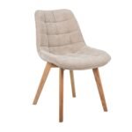 Стілець M-79 бежевий льон + натуральний каучук