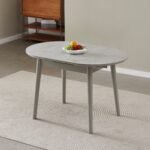 Керамічний стіл TM-85-1 калакатта мармур + сірий