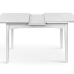 Стіл Нептун 95/125*70 білий/керам мрамор