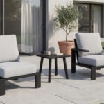 Комплект садових меблів "Тахо" ODS-4 світло-сірий + чорний