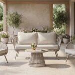 Комплект садових меблів "Капрі" ODS-1 дріфтвуд грей + айворі