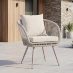 Стілець садовий "Лукка" ODC-10 айворі + білий дуб